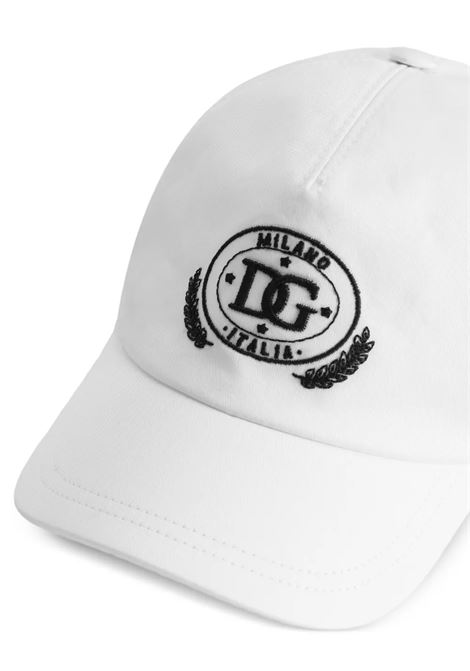 Cappello Da Baseball Bianco Con Ricamo DOLCE & GABBANA KIDS | LB4H80-G7PBRW0800